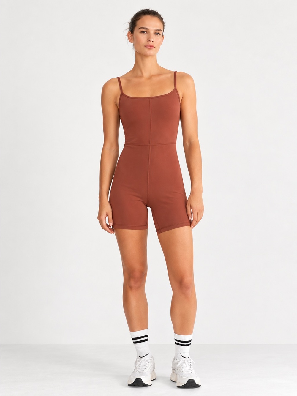 Aritzia Wilfred Free Divinity Romper Rust Brown Size L